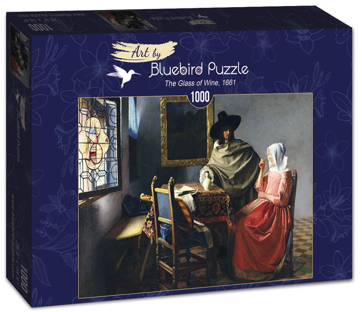 Puzzle Bluebird Art Johannes Vermeer Kieliszek wina 1661 r. 68 x 48 cm 1000 elementów (3663384603228) - obraz 1