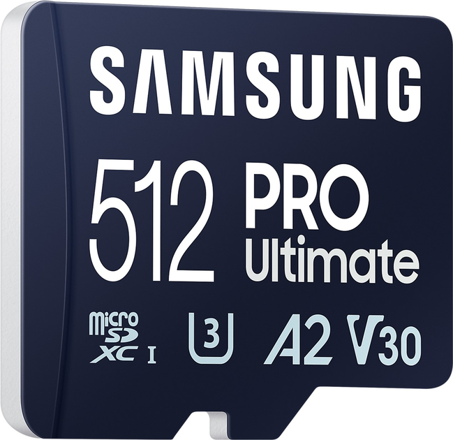 Карта памяти Samsung PRO Ultimate microSDXC 512GB UHS-I U3 V30 A2 + SD адаптер (MB-MY512SA/WW) - изображение 4