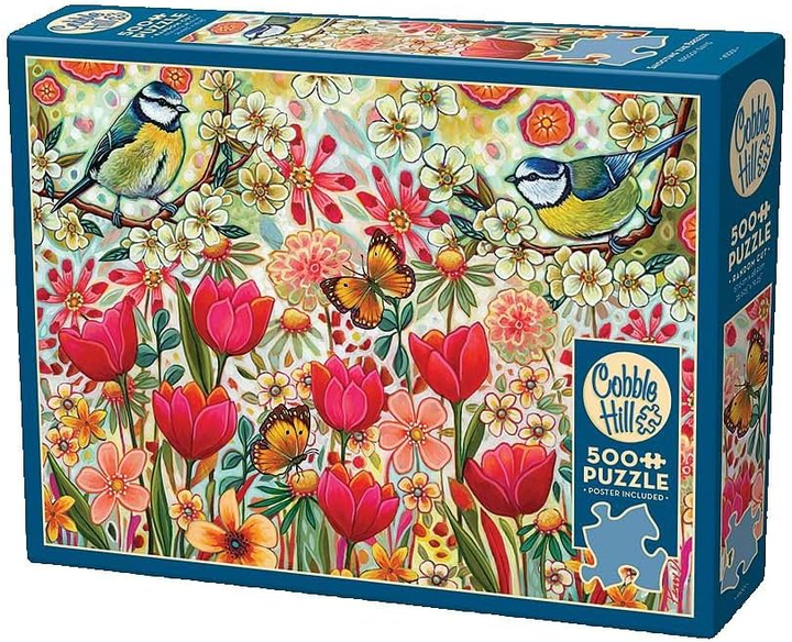 Puzzle Cobble Hill Kolorowa łąka 67.6 x 48.9 cm 500 elementów (0625012450010) - obraz 1