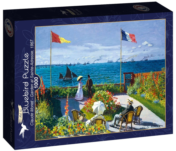 Puzzle Bluebird Claude Monet Ogród z widokiem na morze 69 x 48 cm 1000 elementów (3663384602382) - obraz 1