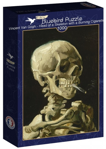 Пазл Bluebird Vincent Van Gogh Head Оf А Skeleton With А Burning Cigarette 1886 69 x 48 см 1000 деталей (3663384603235) - зображення 1