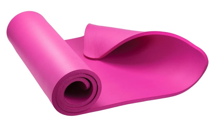 Mata do yogi HMS YM04 183 x 61 cm Różowa (5907695522242) - obraz 4