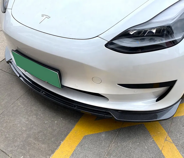 Накладка переднього бампера Tesla Model Y чорний глянець (2020-...) - зображення 3