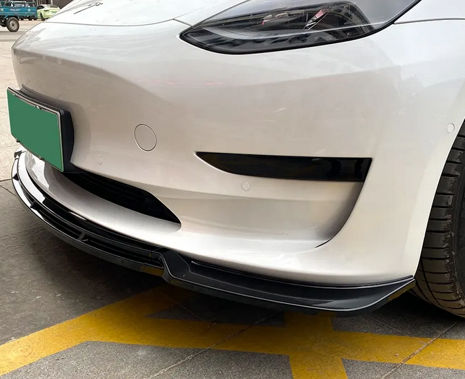 Накладка переднього бампера Tesla Model Y чорний глянець (2020-...) - зображення 5