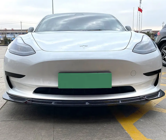 Накладка переднього бампера Tesla Model Y чорний глянець (2020-...) - зображення 6