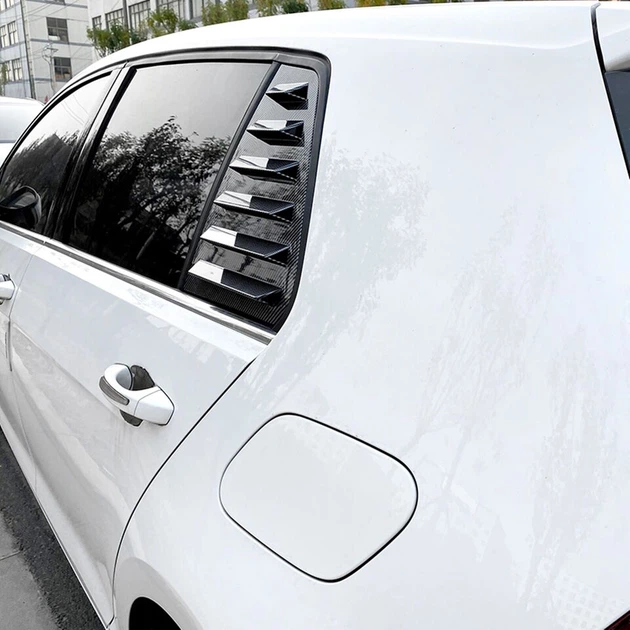 Накладки (жабры) на окна задних дверей VW Golf MK7 / MK7.5 под карбон (12-18 г.в.) - Фото 4 Накладки (жабры) на окна задних дверей VW Golf MK7 / MK7.5 под карбон (12-18 г.в.) - изображение 4