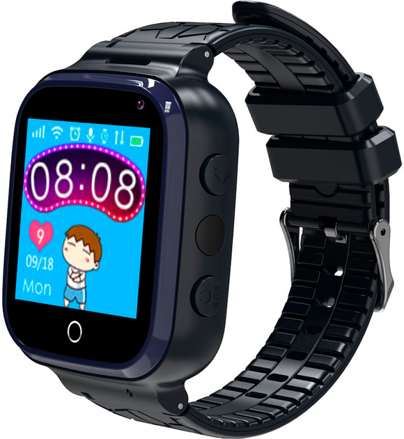 Детские смарт-часы Gelius GP-PK007 (Ocean) с GPS трекером Black (2099900989551) - изображение 1