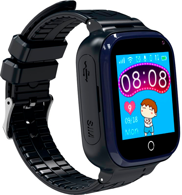 Детские смарт-часы Gelius GP-PK007 (Ocean) с GPS трекером Black (2099900989551) - изображение 2