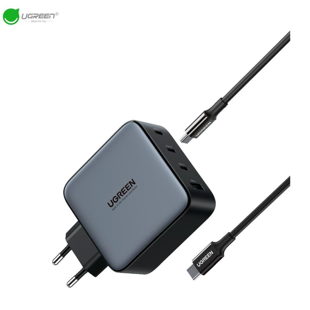 Сетевое зарядное устройство Ugreen USB C / USB A 100W Wall Charger Grey ...