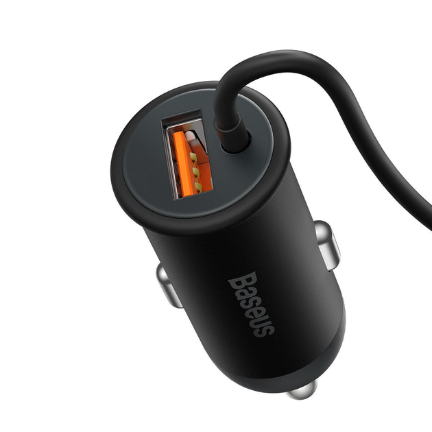 Автомобільний зарядний пристрій бездротовий Baseus із тримачем MagSafe 40 Вт Black (SUCX040001) - зображення 6
