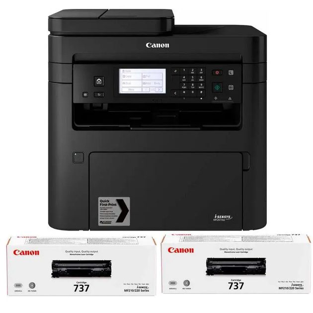 МФУ лазерное Canon MF237w + 2 картриджа Canon 737 WiFi A4 черно белое - Фото 4 МФУ лазерное Canon MF237w + 2 картриджа Canon 737 WiFi A4 черно белое - изображение 4