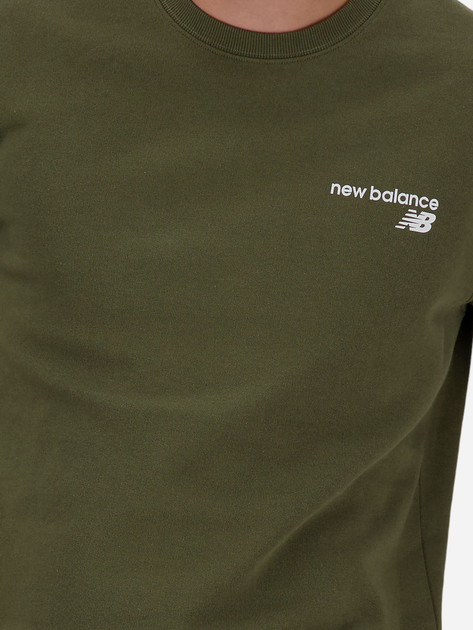 Світшот чоловічий New Balance NBMT03911DMO S Оливковий (197375441795) - зображення 4