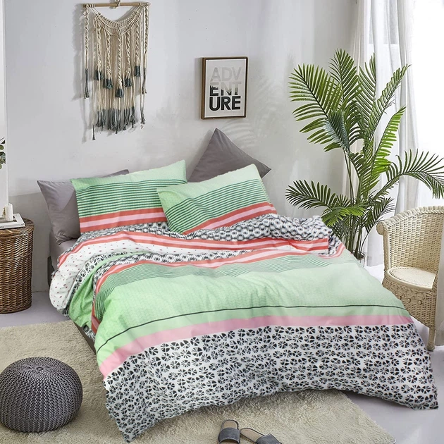 Комплект постельного белья Еней-Плюс Полуторный 145x210 см Luxe-0036 Microfiber (4820001600889) - Фото 2 Комплект постельного белья Еней-Плюс Полуторный 145x210 см Luxe-0036 Microfiber (4820001600889) - изображение 2
