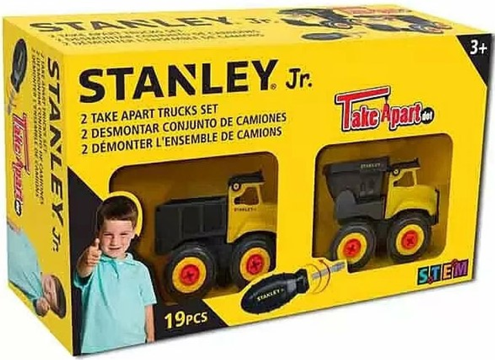 Набір іграшок Stanley Jr STT009-S2-SY 2 вантажівки Міні (7290115141962) - зображення 1