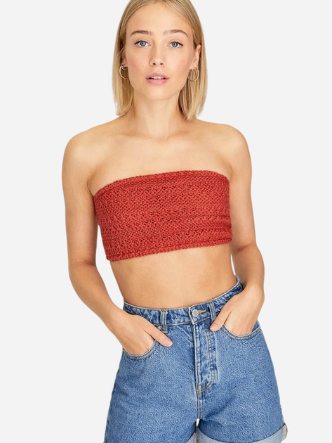 Топ жіночий Stradivarius 89003413a S Коричневий від Rozetka на платформі USKIDKA Акція на Топ жіночий Stradivarius 89003413a S Коричневий від Rozetka