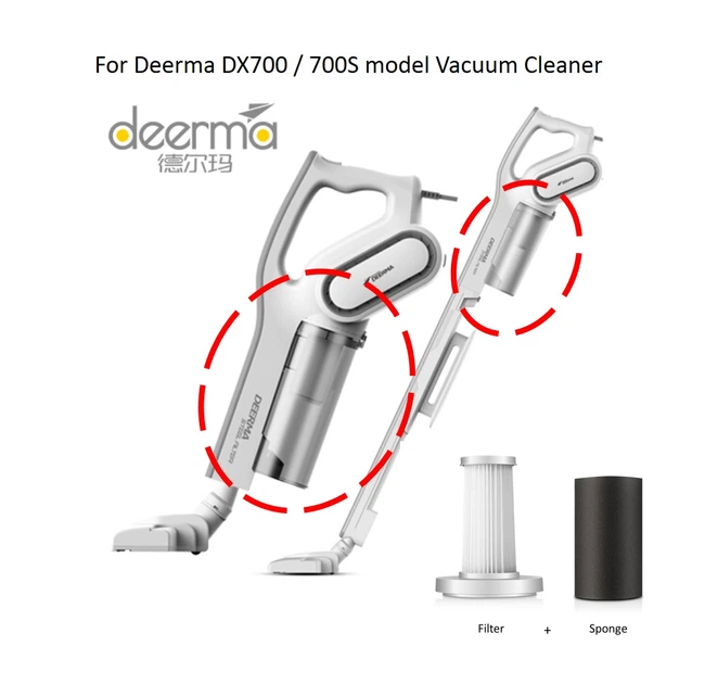 Вертикальный пылесос Deerma Stick Vacuum Cleaner Cord White (DX700