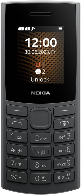 Мобільний телефон Nokia 105 (2023) DualSim 4G Charcoal (1GF018UPA1L05) - зображення 2