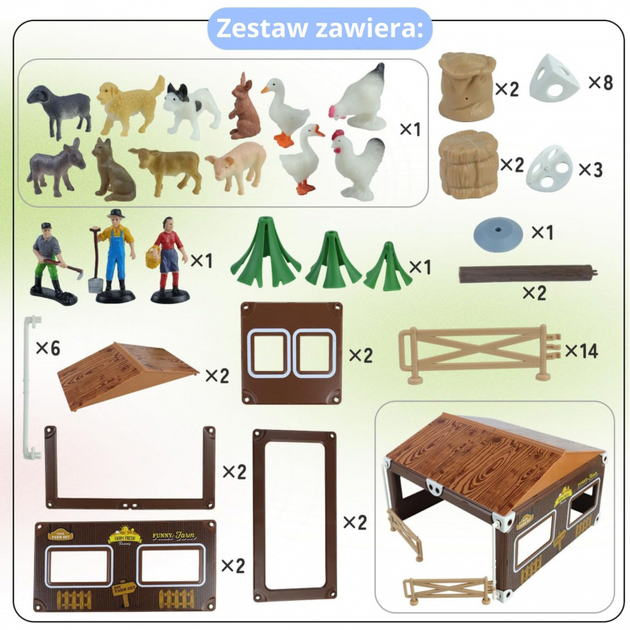 Zestaw do zabawy Woopie Mały rolnik z figurkami i akcesoriami (5904326949959) - obraz 6