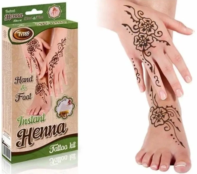 Zestaw zabawek Dante Tytoo 0202 Henna tatuaż dłonie i stopy (5999094502024) - obraz 5