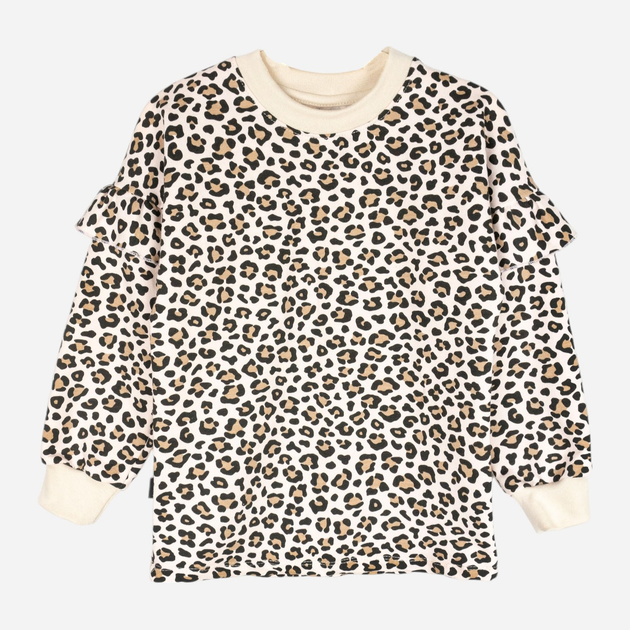 Детский комплект (свитшот + леггинсы) для девочки Dexters Leopard d214лпр 122 см Коричневый/Черный (4821103724022) - изображение 2