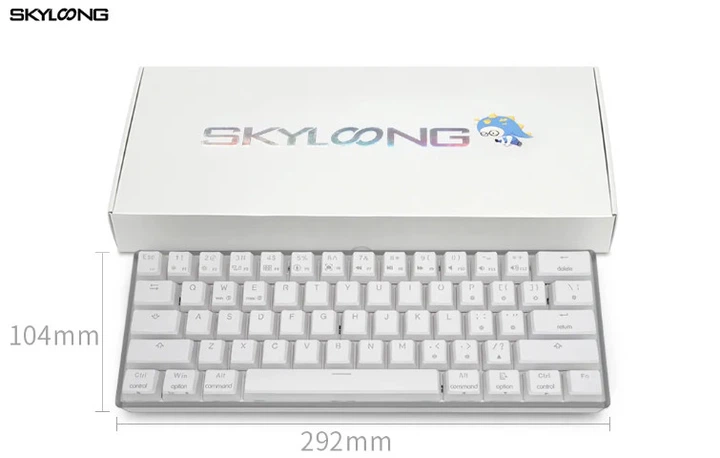 Механическая клавиатура Skyloong GK61 SK61 Gateron Transparent Hot