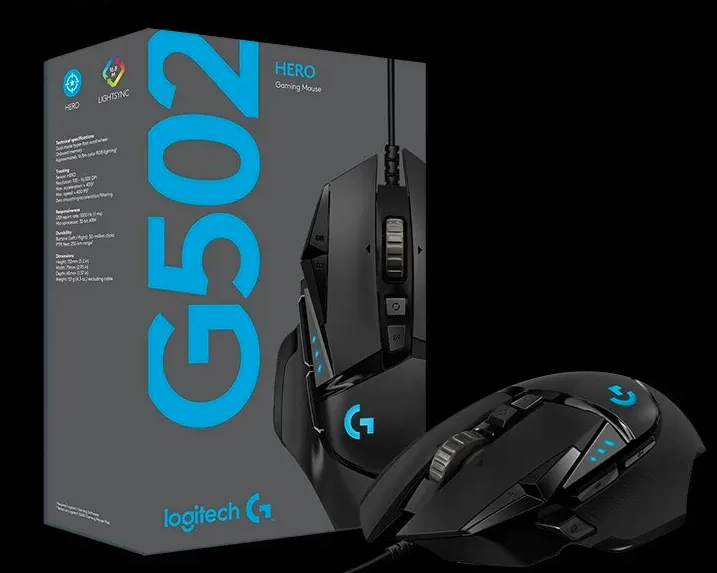 Игровая мышь Logitech G502 Hero 25600dpi - 100dpi с Регулировкой веса Black - Фото 8 Игровая мышь Logitech G502 Hero 25600dpi - 100dpi с Регулировкой веса Black - изображение 8