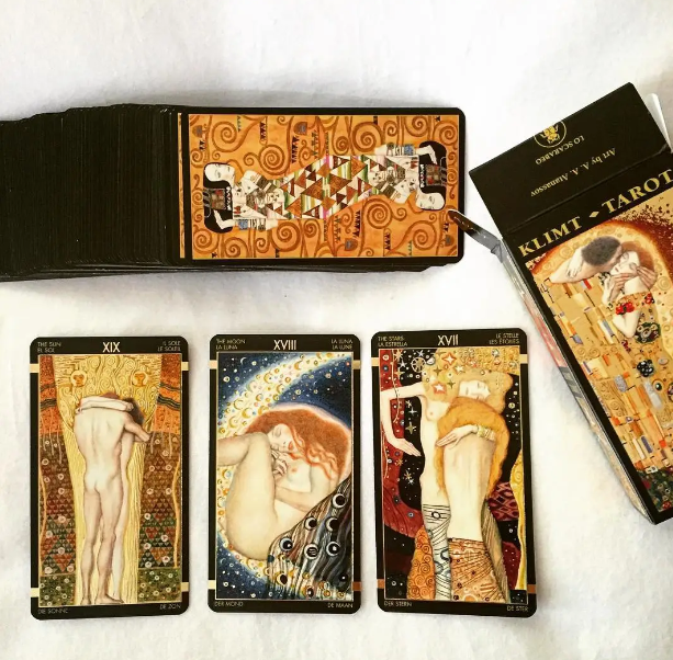 Міні Золоте Таро Клімта – Mini Golden Klimt Tarot. Lo Scarabeo - зображення 4