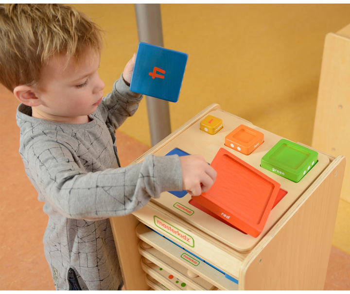 Дерев'яна пірамідка Masterkidz Montessori Підрахунок кольорів (6955920009388) - зображення 5