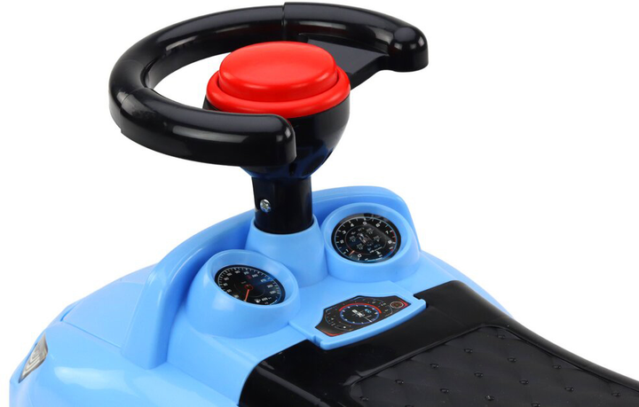 Машинка-толокар LEAN Toys QX-3396 17696 зі спинкою, клаксоном, бардачком Синя (5905991005469) - зображення 5