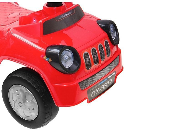 Jeździk dla malucha LEAN Toys 1819 auto sportowe z klaksonem Czerwony (5905884457139) - obraz 6