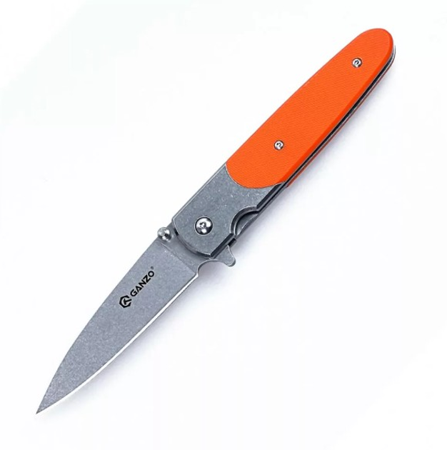 Ніж складний кишеньковий, туристичний Frame Lock Ganzo G743-2-OR Orange 200 мм - зображення 1