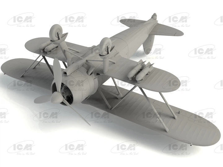 Сборная модель ICM CR. 42 Falco с итальянскими пилотами в тропической униформе 32025 - изображение 14