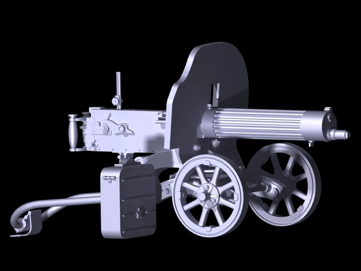 Сборная модель ICM Советский пулемет "Максим" 1910/30г. 35675 - изображение 5
