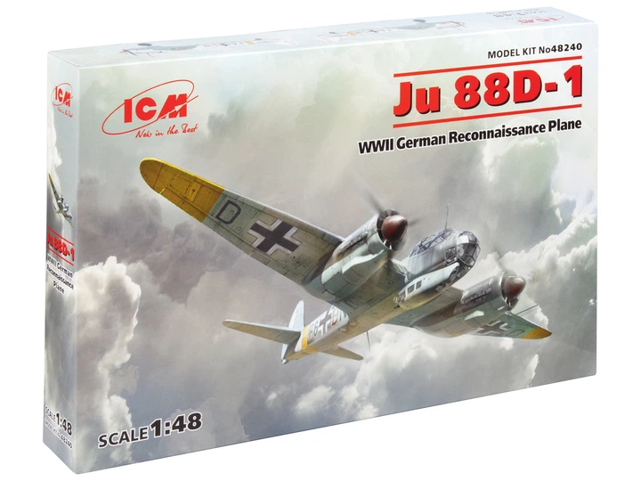 Сборная модель ICM Ju 88D-1, Немецкий самолет-разведчик 2 Мировой войны 48240 - Фото 1 Сборная модель ICM Ju 88D-1, Немецкий самолет-разведчик 2 Мировой войны 48240 - изображение 1
