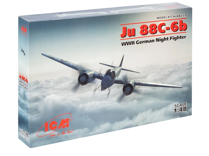 Сборная модель ICM Ju 88С-6b, Немецкий ночной истребитель 2 Мировой войны 48239 - Фото 1 Сборная модель ICM Ju 88С-6b, Немецкий ночной истребитель 2 Мировой войны 48239 - изображение 1
