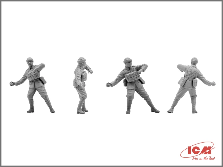 Сборная модель ICM Британская пехота 1917-1918г. 35301 - Фото 7 Сборная модель ICM Британская пехота 1917-1918г. 35301 - изображение 7