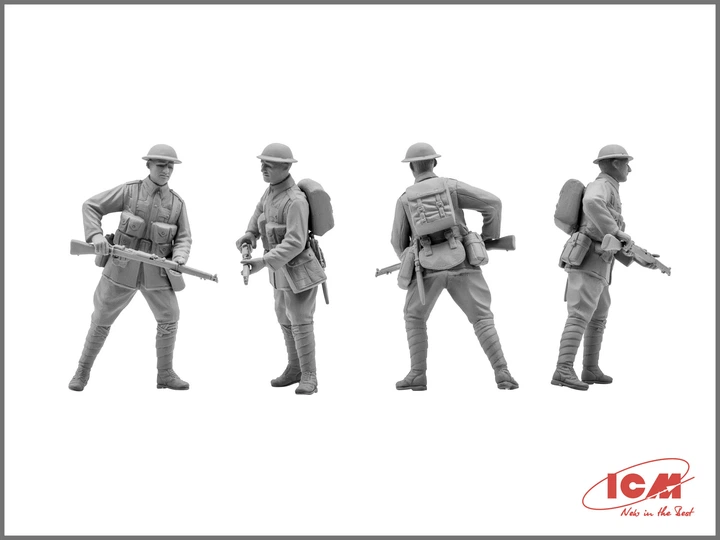 Сборная модель ICM Британская пехота 1917-1918г. 35301 - Фото 8 Сборная модель ICM Британская пехота 1917-1918г. 35301 - изображение 8
