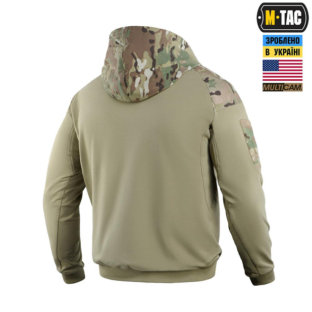 Кофта M-Tac Hoodie Combat Multicam/Tan Размер 2XL - изображение 2