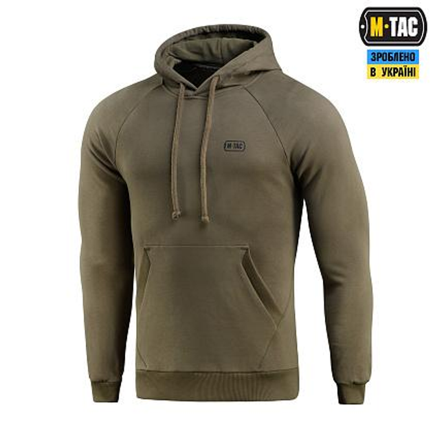 Кофта M-Tac Hoodie Cotton Raglan Hard Dark Olive Розмір M - зображення 1