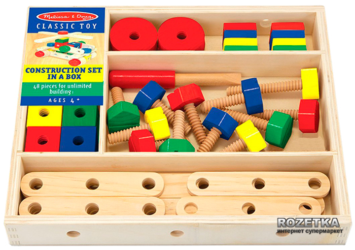 Деревянный строительный конструктор в коробке Melissa & Doug (MD5151 ...
