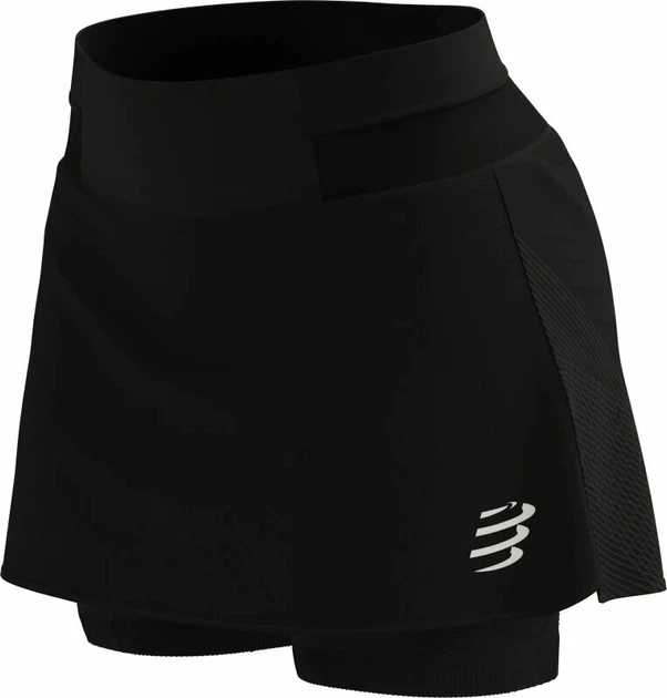 Вільна жіноча спідниця для бігу Compressport Performance Skirt W, Black, M - Фото 1 Вільна жіноча спідниця для бігу Compressport Performance Skirt W, Black, M - изображение 1