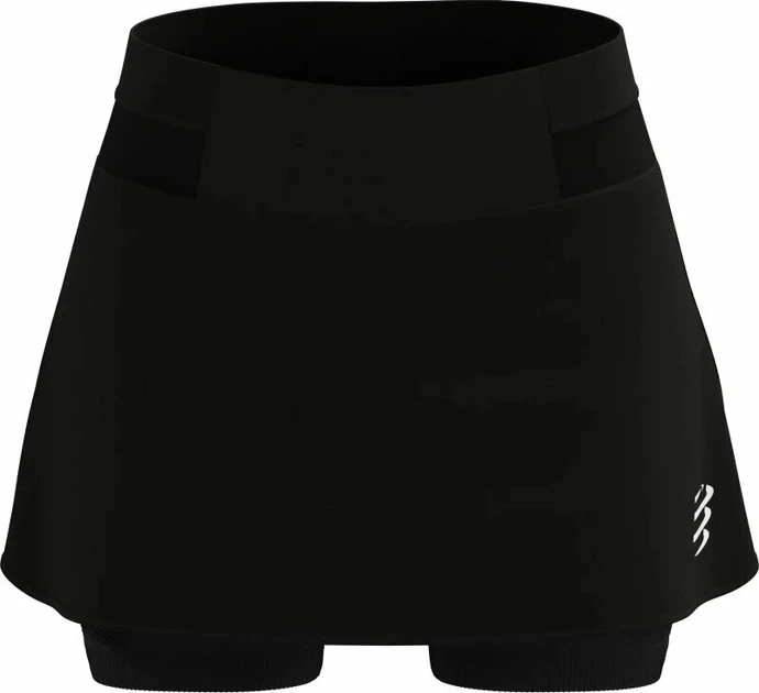 Вільна жіноча спідниця для бігу Compressport Performance Skirt W, Black, M - Фото 3 Вільна жіноча спідниця для бігу Compressport Performance Skirt W, Black, M - изображение 3