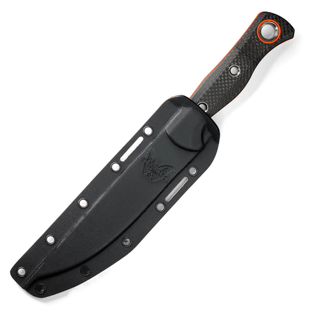 Ніж нескладний з чохлом Benchmade 15500OR-2 Meatcrafter orange, CF 280 мм - зображення 2