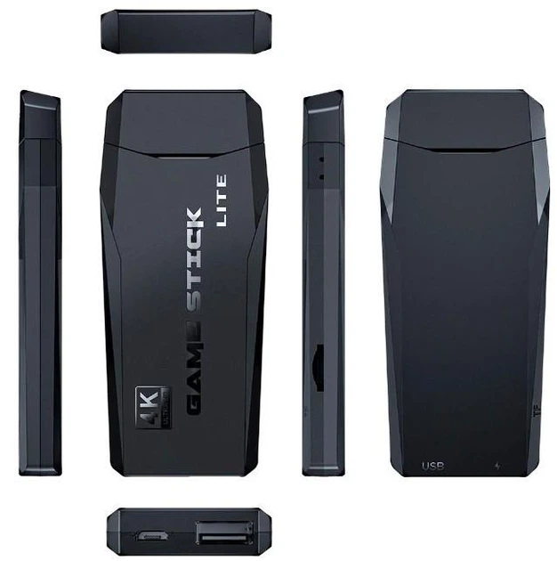 Игровая приставка HDMI Game Stick Lite M8 64 Gb 4K Ultra HD с беспроводными джойстиками 10000 игр - изображение 4