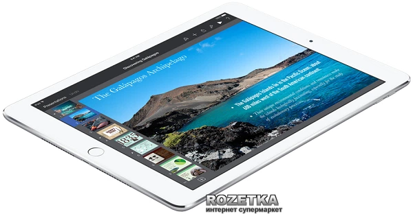 Планшет Apple A1567 iPad Air 2 Wi-Fi 4G 16GB (MGH72TU/A) Silver