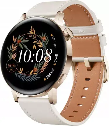 Смарт-часы Huawei Watch GT 3 42mm / NFC / GPS / Bluetooth 5.2 / Влагозащита 5 АТМ / До 7 дней работы / Прием звонков / HarmonyOS 2 / Frosty White (MIL-B19) Б/В b1 - зображення 2