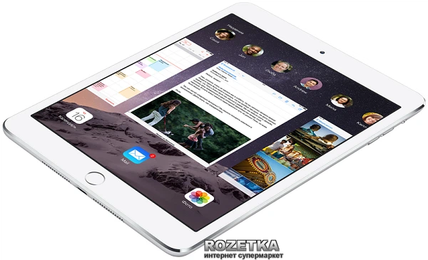 Планшет Apple A1600 iPad mini 3 Wi-Fi 4G 64GB (MGJ12TU/A) Silver