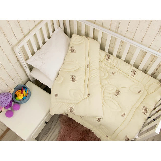 Детское одеяло Руно - Sheep шерстяное теплое бежевое 105x140 см (22857) - Фото 4 Детское одеяло Руно - Sheep шерстяное теплое бежевое 105x140 см (22857) - изображение 4