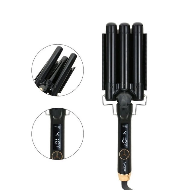 Плойка потрійна VGR V-591 / три хвилі / діаметр 25 mm / 125W - зображення 5