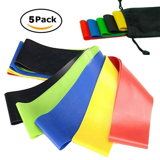 Фитнес резинки Fitness Rubber Bands с чехлом 5 шт - изображение 2